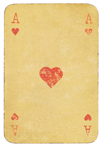 istock Vintage Ace Of Hearts Isolated (clipping path included) 520237613