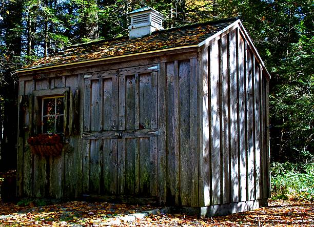 istock Wooden Shed in Autumn 520238759