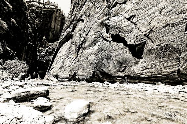 Hiking trail at Zion national park.