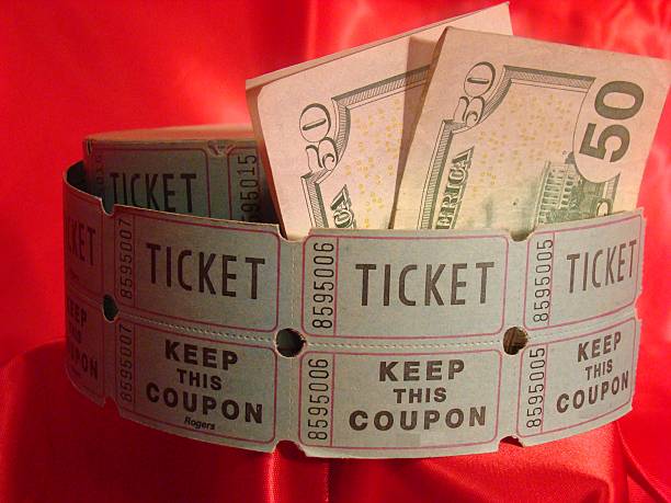 istock Raffle tickets and money 520242001
