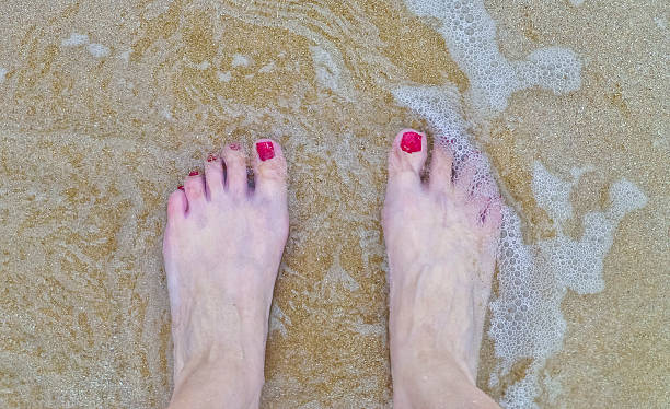 istock Woman Foot in the Beach 520242237