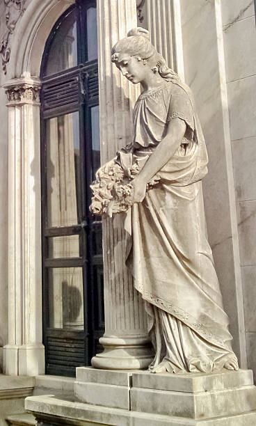 istock Woman with a Rose Sculpture 520242313