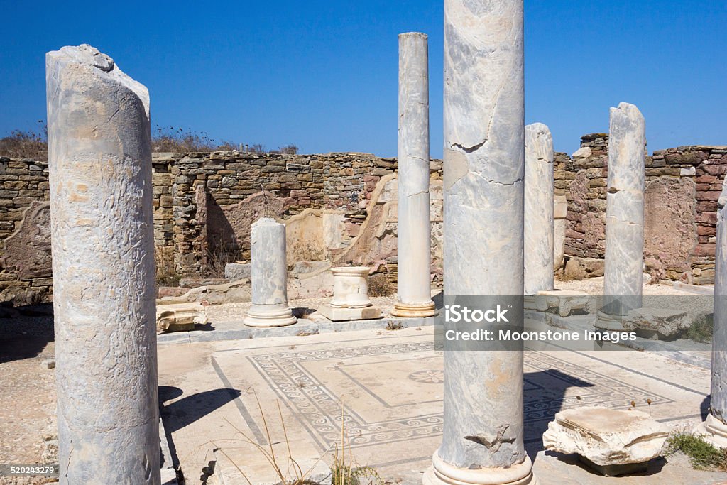 Delos, Griechenland in der Kykladen Inselgruppe - Lizenzfrei Altes Griechenland Stock-Foto
