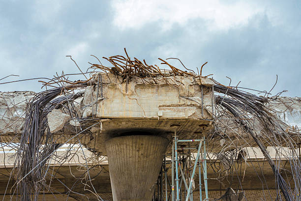 istock Demolition of an urban bridge 520243415