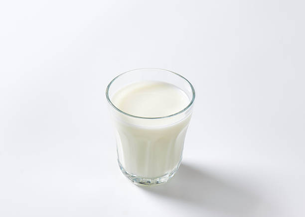 istock Glass of bio milk 520244851