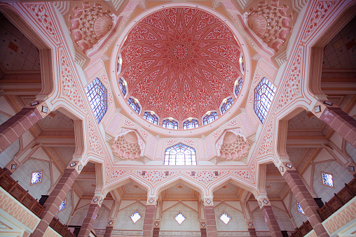 inside the Putra Mosque, Putrajaya city, Malaysia