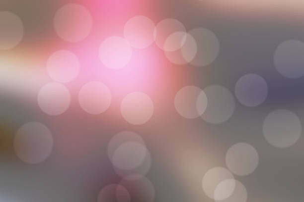 Pink and Grey Festive Christmas elegant abstract background with bokeh lights