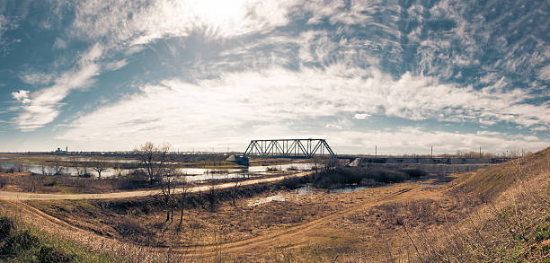 istock Panorama a kind on the railway bridge 520261717