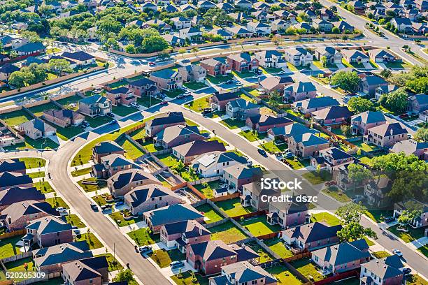 San Antoniotexas Housing Development Neighborhood Suburbs Aerial View Stock Photo - Download Image Now