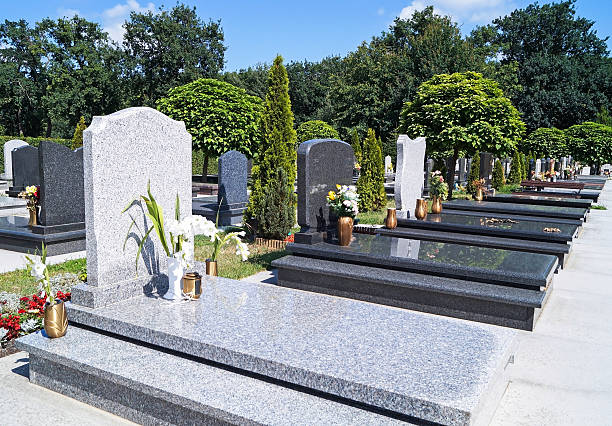 istock Tombstones in the cemetery 520278359