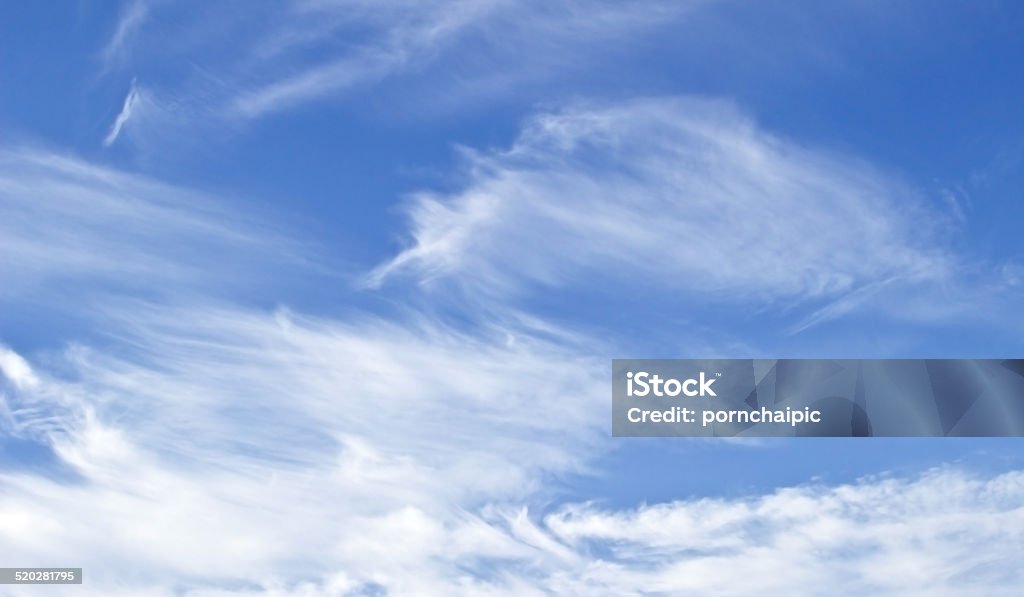 Clouds sky Blue sky with cloud closeup. Abstract Stock Photo