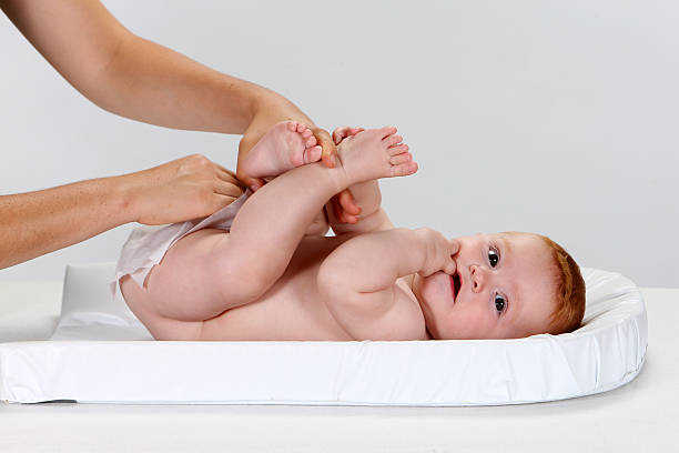 Baby's diaper stock photo