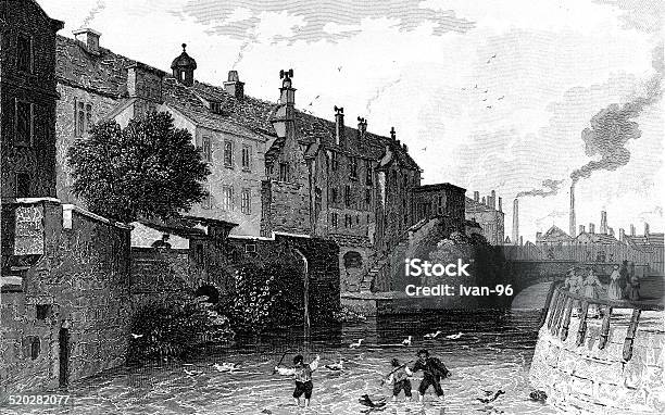 Chethams Hospital Manchester Stock Illustration - Download Image Now - Manchester - England, Old-fashioned, UK