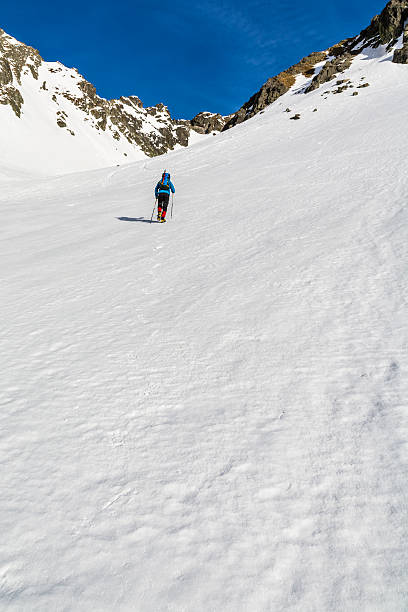 istock Approach slope on which the arrears frozen snow. 520286486