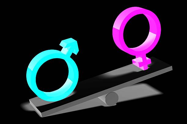 istock 3D gender concept - male and female 520291054
