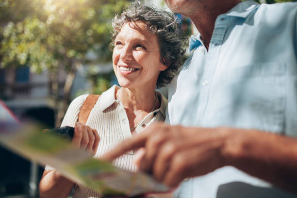 istock Senior couple enjoying on their vacation 520291310