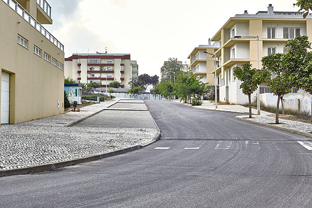 istock Empty street road in city 520292393