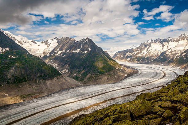 Aletsch Glaciier stock photo