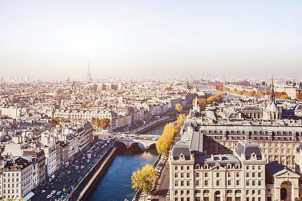 istock aerial view of Paris 520294690