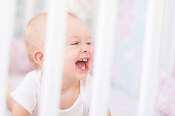istock Happy baby laughing 520295045