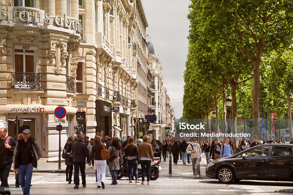 Avenue Des Champselysees Stock Photo - Download Image Now - Paris