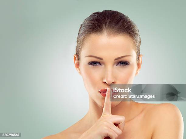 Shhh Dont Tell Stock Photo - Download Image Now - People, Privacy, Adult