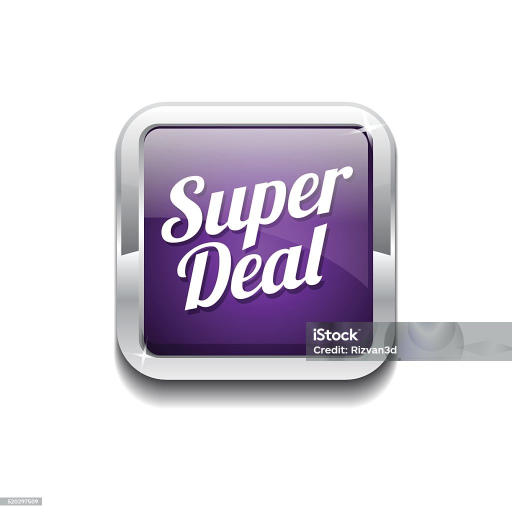 Super Deal Purple Vector Icon Button Accessibility stock vector