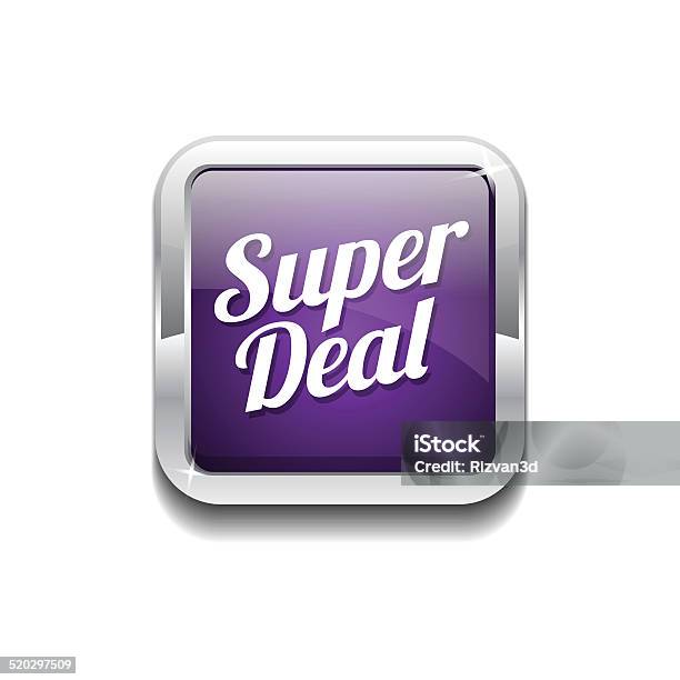 Super Deal Purple Vector Icon Button Stock Illustration - Download Image Now - Accessibility, Chrome, Computer Graphic