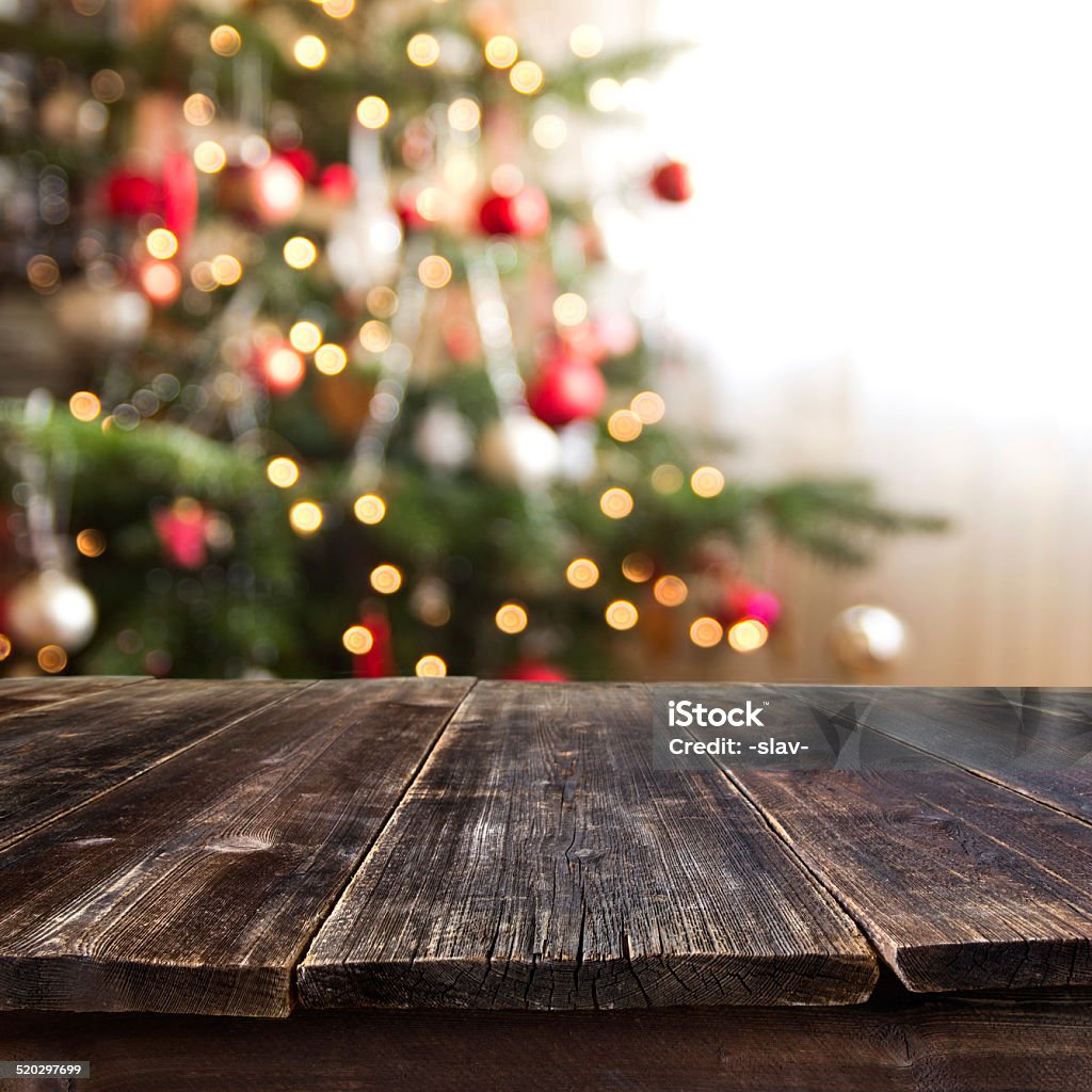 Fondo de Navidad mesa - Foto de stock de Navidad libre de derechos
