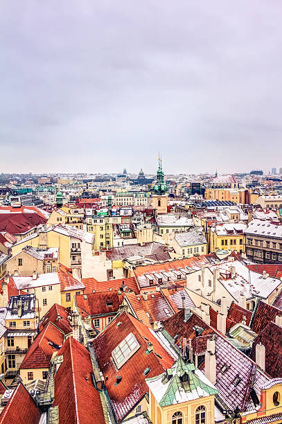 istock Aerial view of Prague 520297922