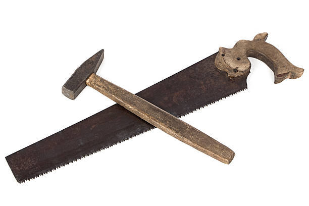 istock Photo of handsaw and hammer 520297967
