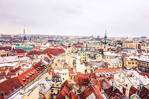 istock Aerial view of Prague 520298176