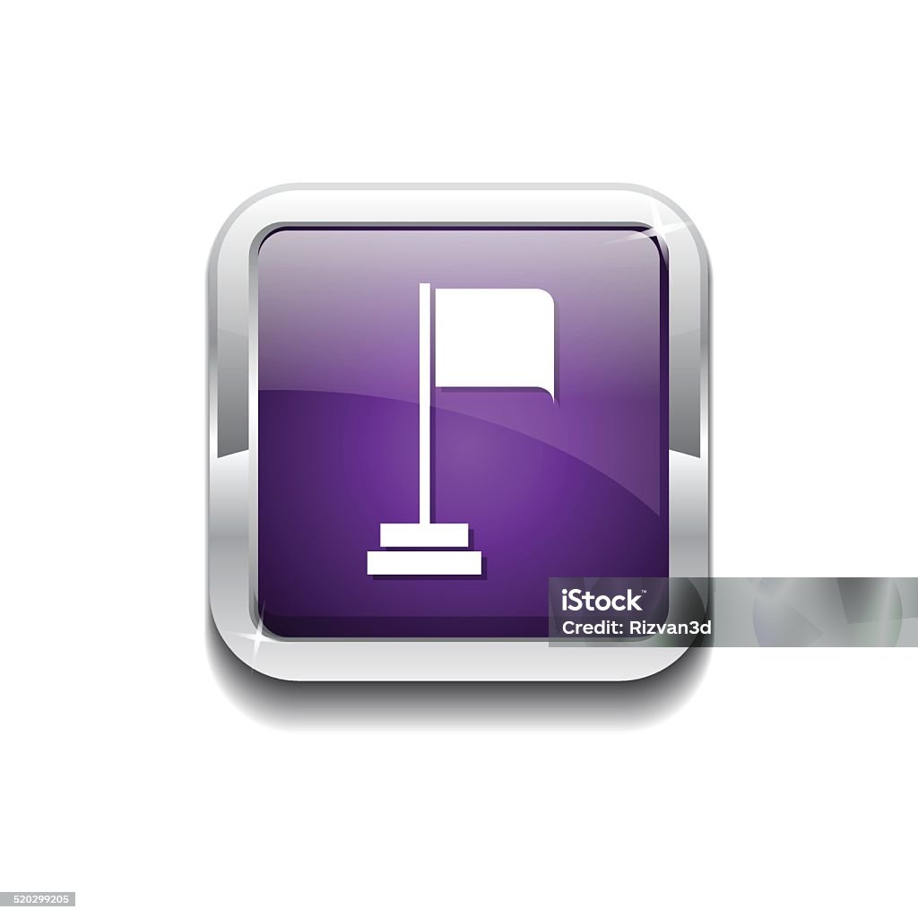 Flag Sign Purple Vector Icon Button Accessibility stock vector