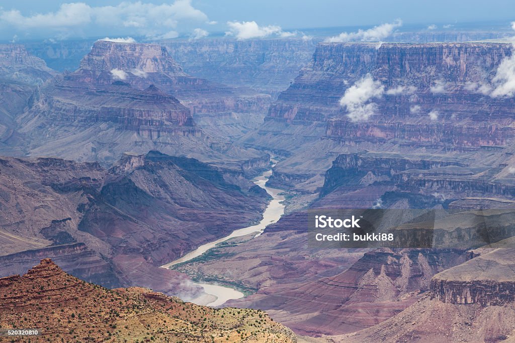 Grand Canyon National Park during a rainy day, Arizona, USA Grand Canyon National Park during a summer rainy day, Arizona, USA Arizona Stock Photo