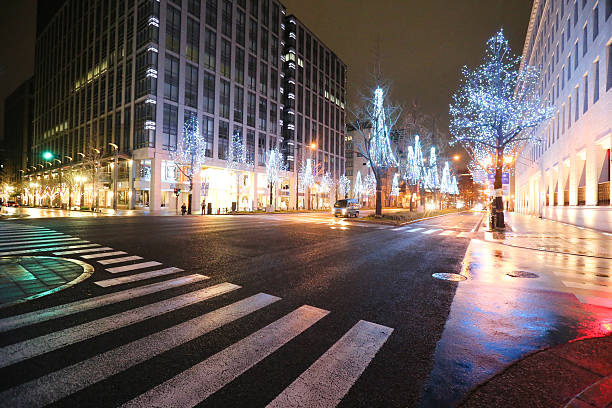 umeda lighting stock photo