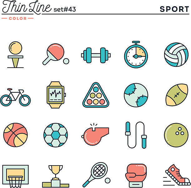 ilustrações, clipart, desenhos animados e ícones de esportes, recreação, exercitar, equipamentos e muito mais - baseballs ball sport gym