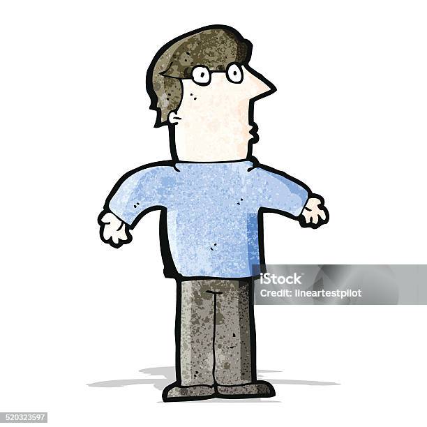 Cartoon Man Shrugging Shoulders Stock Illustration - Download Image Now -  Adult, Bizarre, Boys - iStock