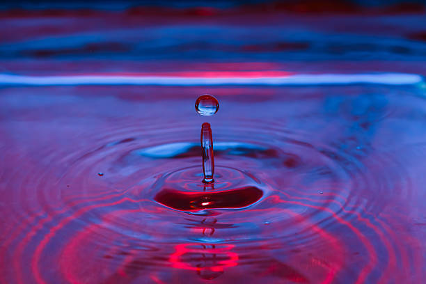 istock Beautiful colorful water splash from fallen drop 520325834