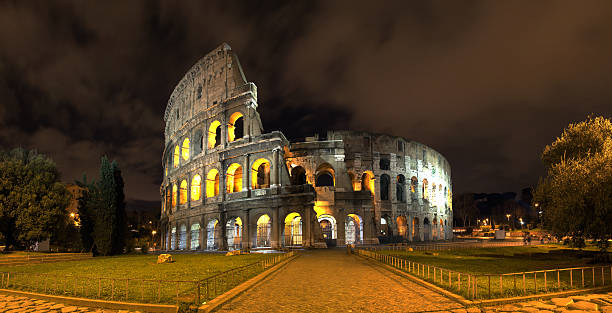 istock Colosseum at night. Panorama. Rome Italy 520327021