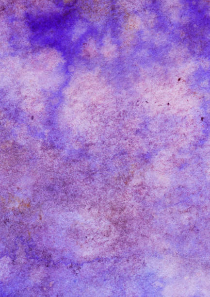 istock Hand painted textured background with hues of purple 520328220