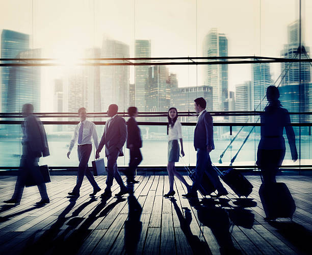 istock Business People Commuter Rush Hour Concept 520329084