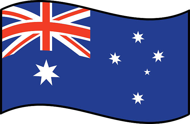 Flag of Australia A vector illustration of a Australia Flag. southern cross stock illustrations