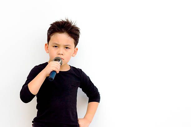 istock Portrait smart musician Asian kid 520332788
