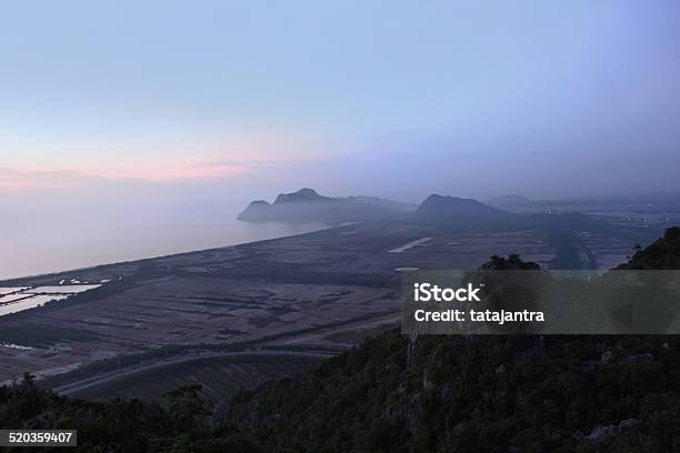 Beginning Of Morning At Khao Daeng Viewpoint Stock Photo - Download Image Now - Aerial View, Agriculture, Arts Culture and Entertainment