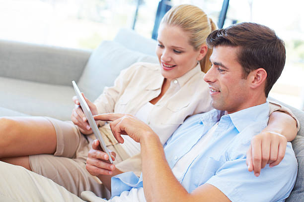 istock Unwinding with some online entertainment 520360367