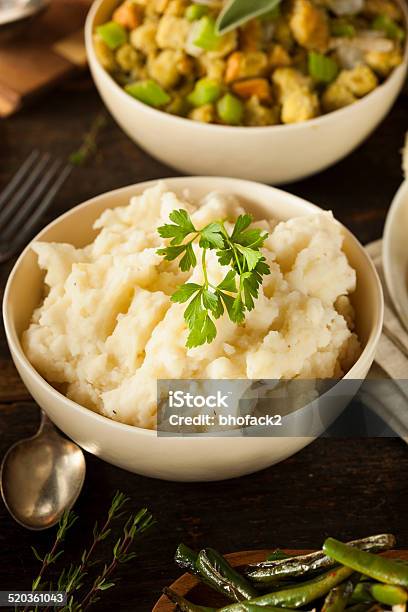 Homemade Creamy Mashed Potatoes Stock Photo - Download Image Now - Boiled, Butter, Carbohydrate - Food Type