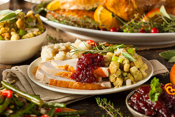 istock Homemade Thanksgiving Turkey on a Plate 520361343