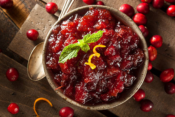 istock Homemade Red Cranberry Sauce 520363069
