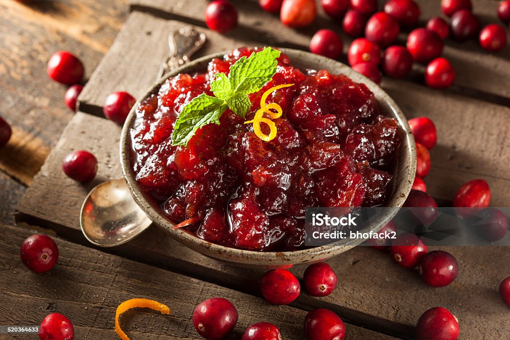 Homemade Red Cranberry Sauce Homemade Red Cranberry Sauce for the Holidays Cranberry Sauce Stock Photo
