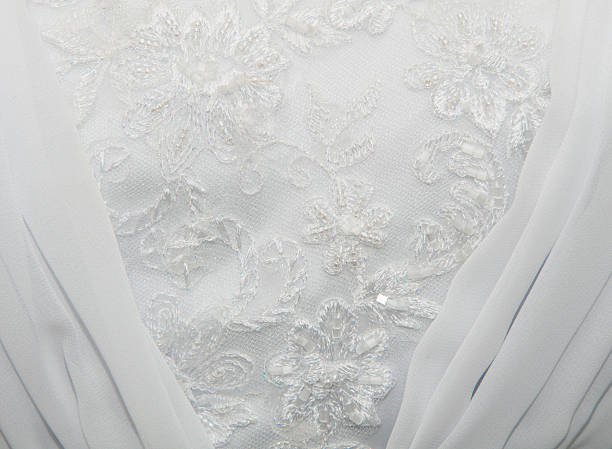 istock texture of the wedding dress 520365300